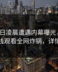 大V在今日凌晨遭遇内幕曝光，蘑菇影视在线观看全网炸锅，详情了解